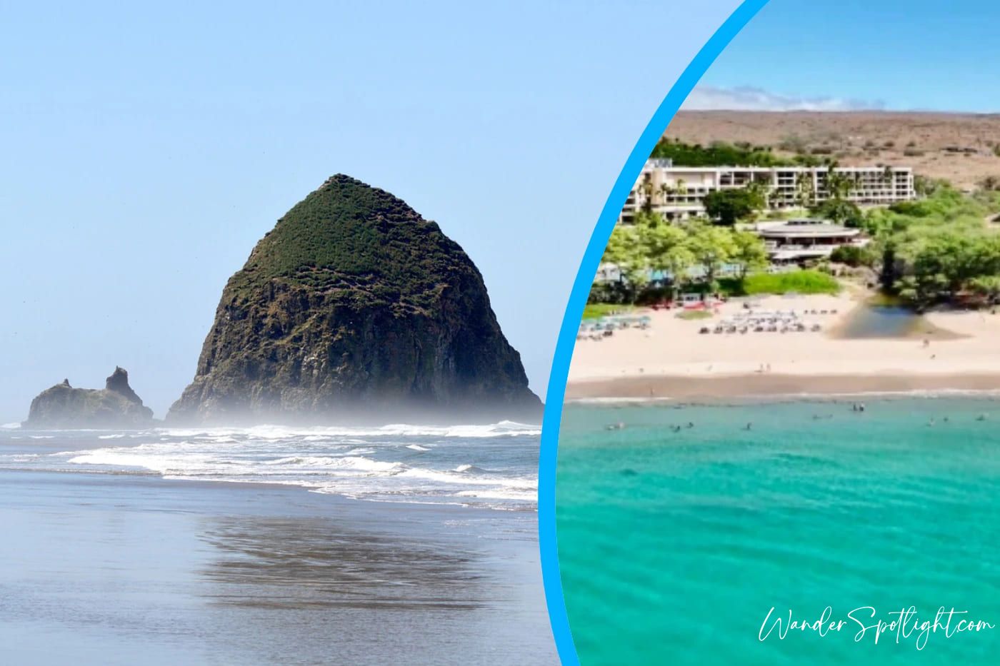 Beach camping in USA